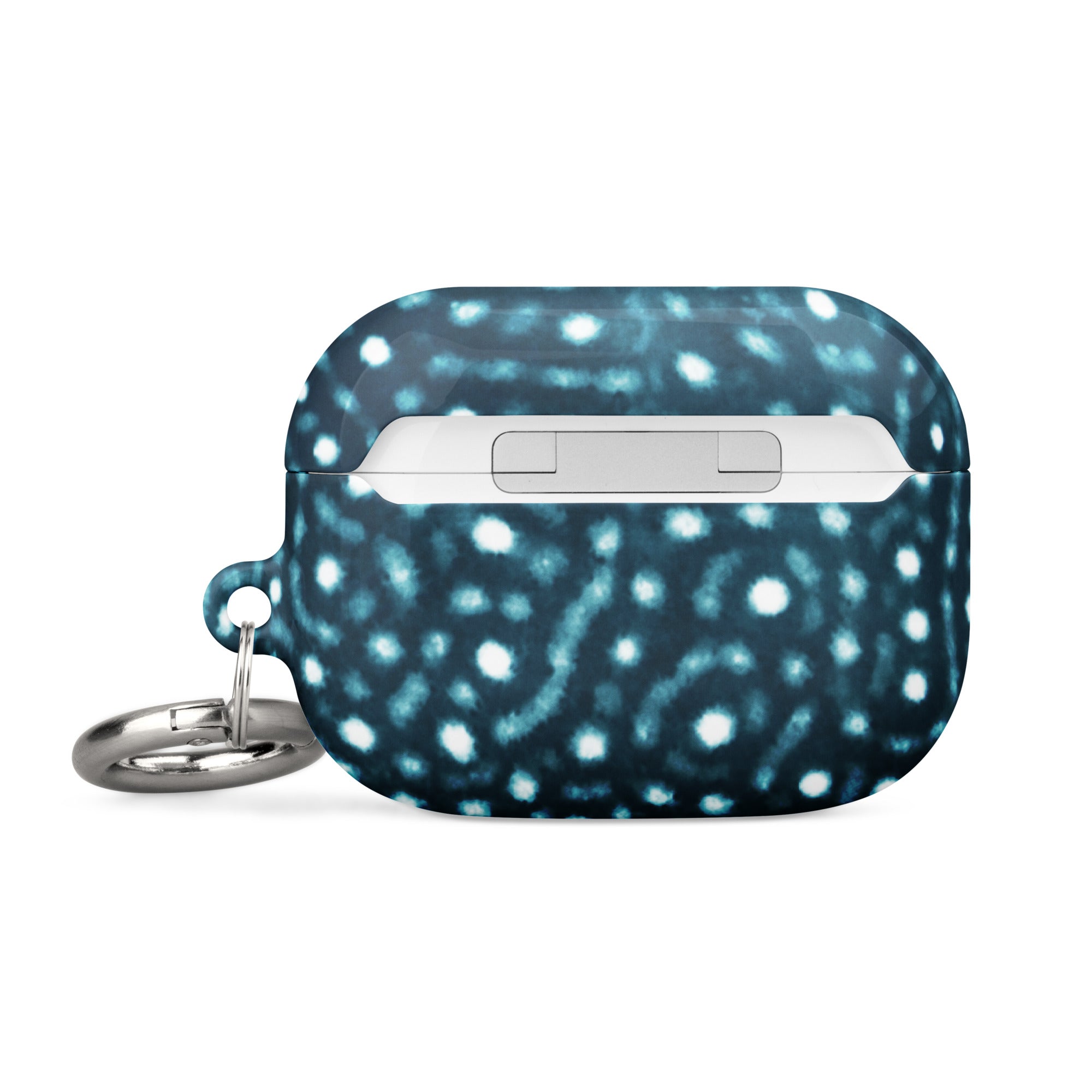 Ocean-inspired whale shark AirPods case with wireless charging compatibility
