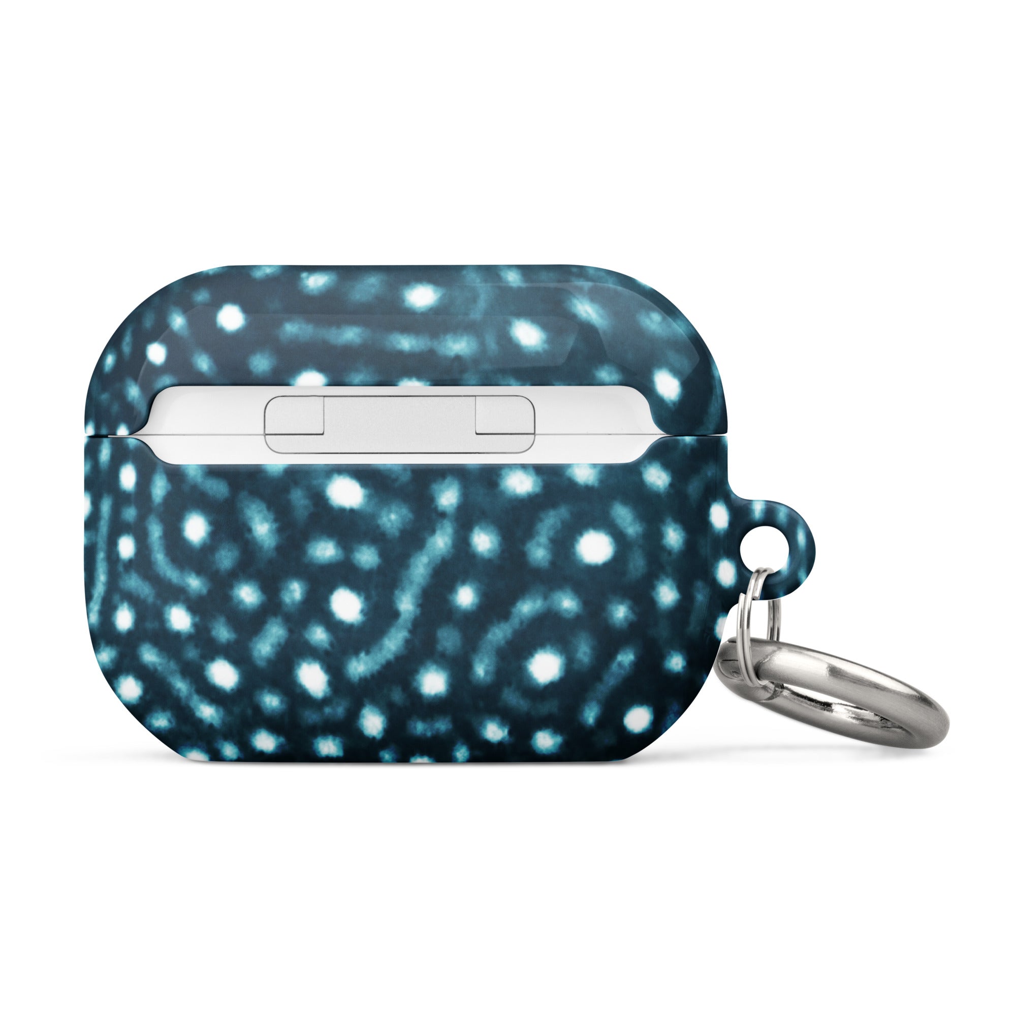 Ocean-inspired whale shark AirPods case with wireless charging compatibility