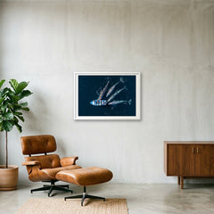 Curious Giants — 84×59cm, 33×23" White Frame