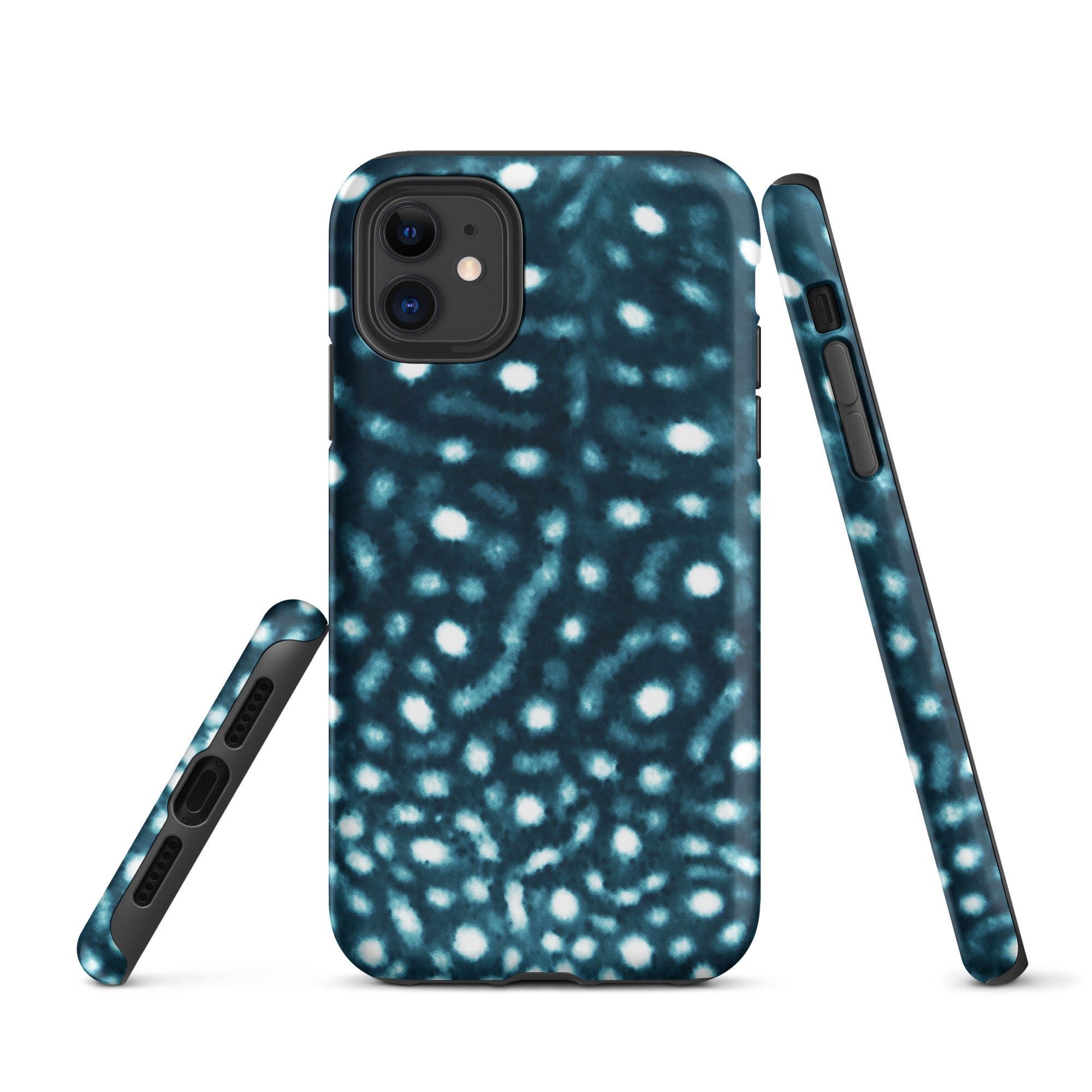 Whale Shark Print Tough iPhone Case – ocean-inspired eco-friendly phone case