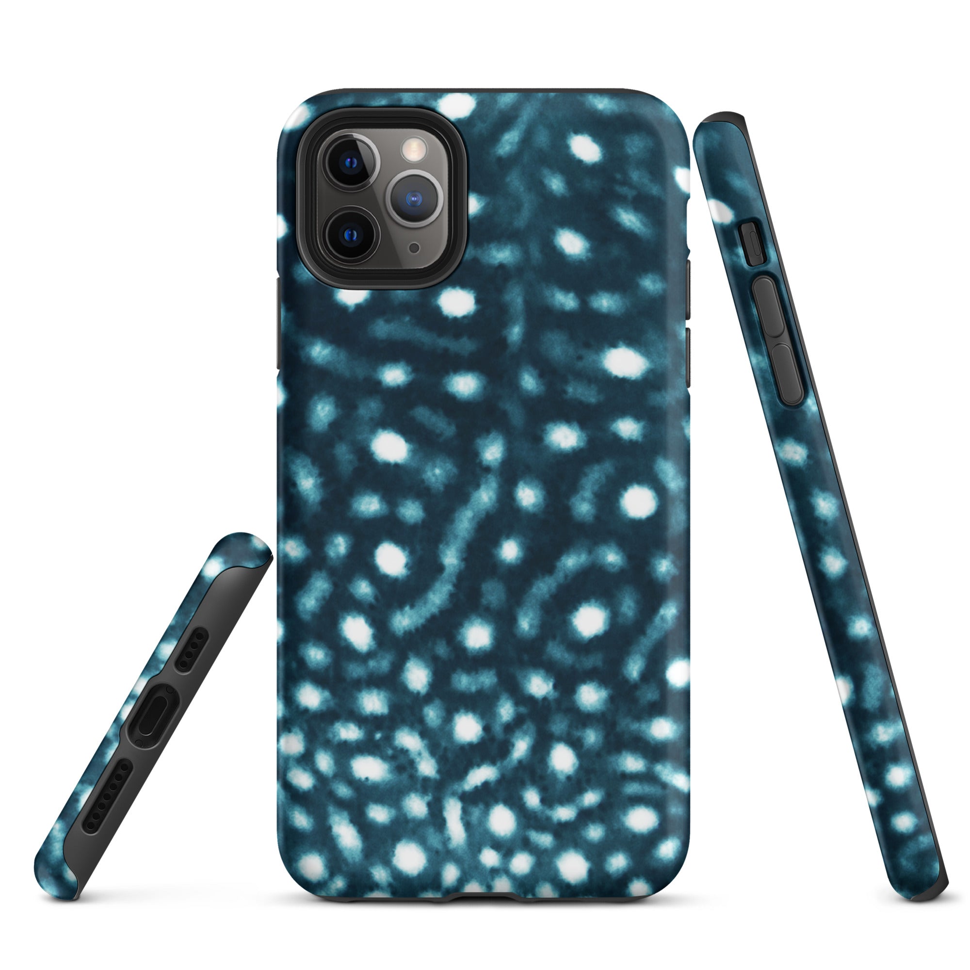 Whale Shark Print Tough iPhone Case – ocean-inspired eco-friendly phone case