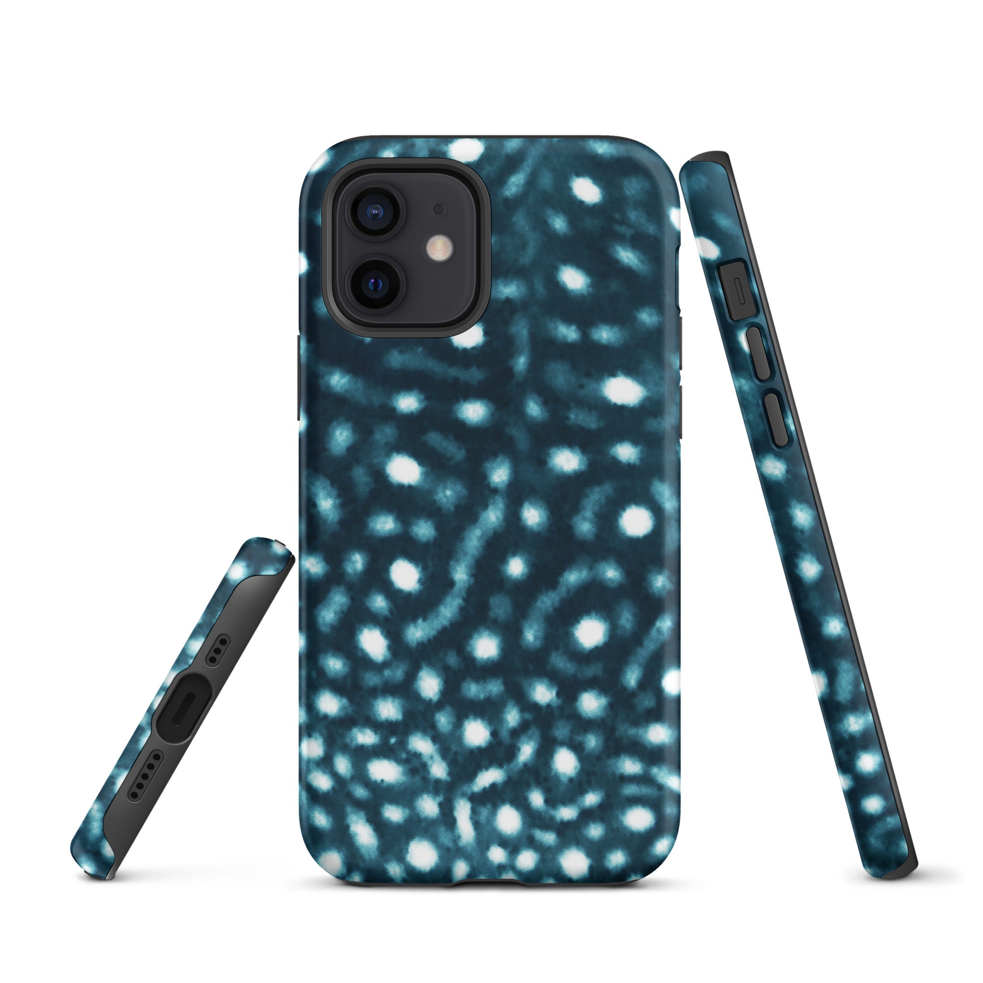 Whale Shark Print Tough iPhone Case – ocean-inspired eco-friendly phone case