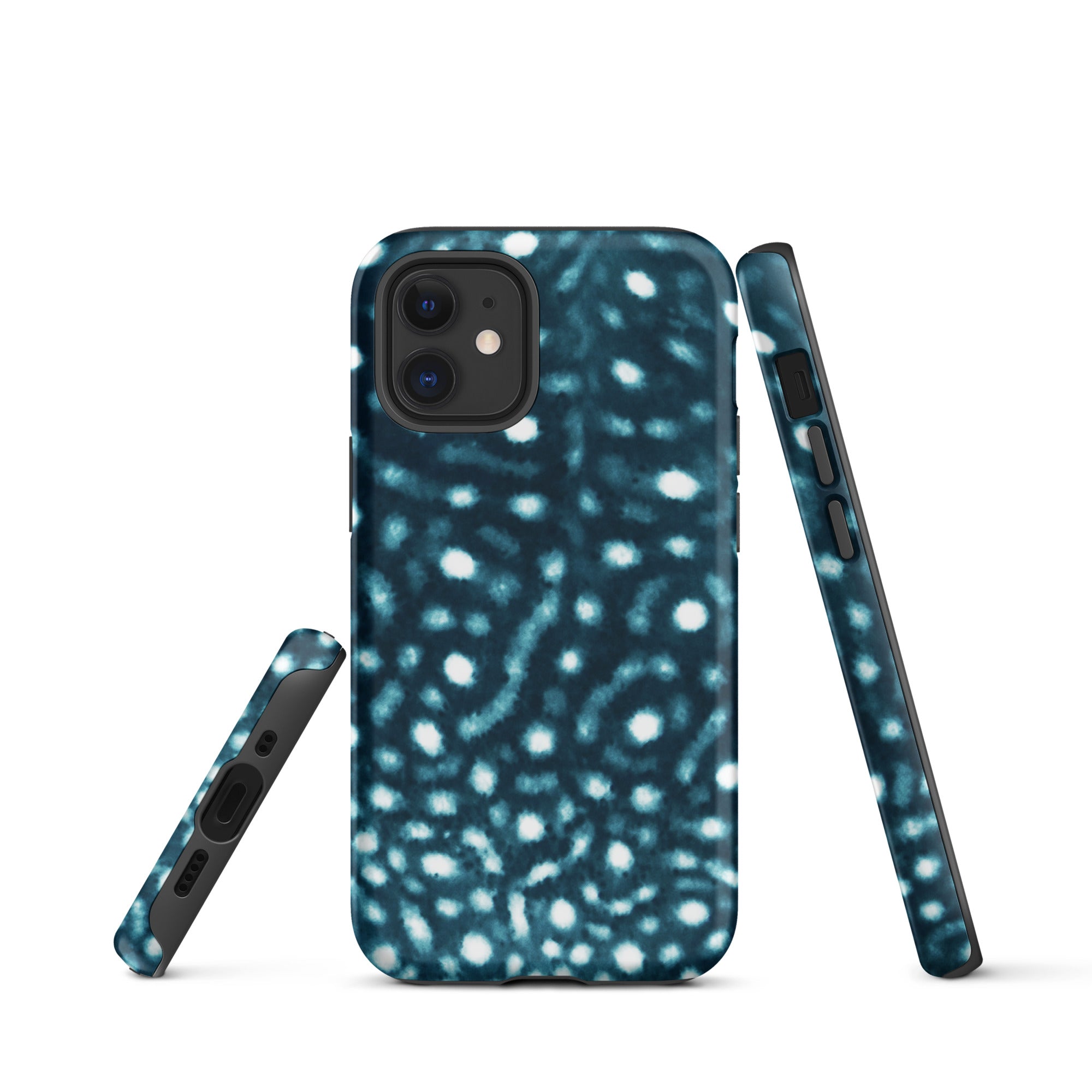 Whale Shark Print Tough iPhone Case – ocean-inspired eco-friendly phone case
