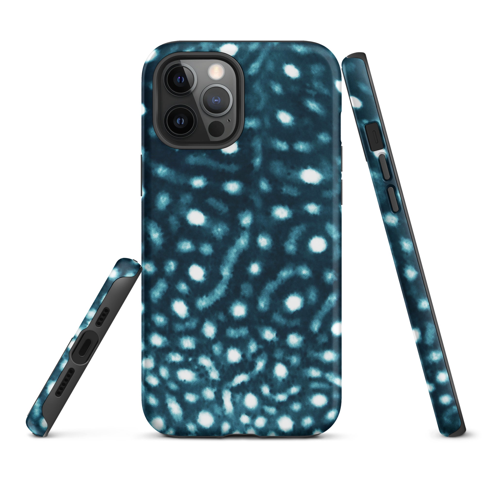 Whale Shark Print Tough iPhone Case – ocean-inspired eco-friendly phone case