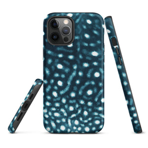 Whale Shark Print Tough iPhone Case – ocean-inspired eco-friendly phone case