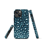 Load image into Gallery viewer, Whale Shark Print Tough iPhone Case – ocean-inspired eco-friendly phone case

