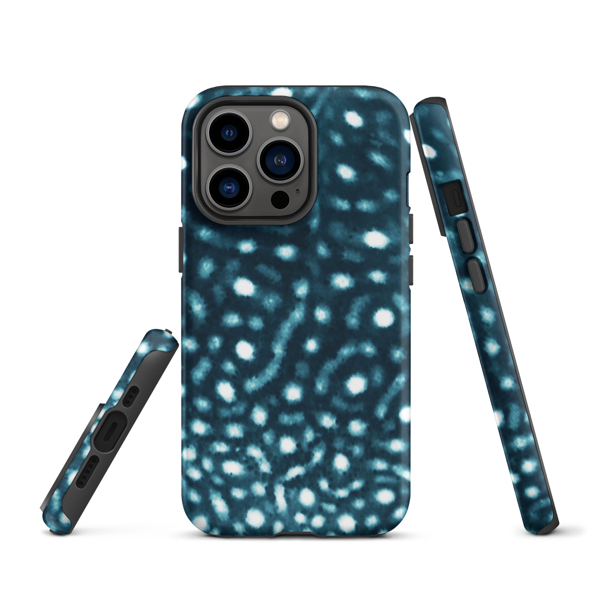 Whale Shark Print Tough iPhone Case – ocean-inspired eco-friendly phone case