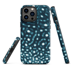 Whale Shark Print Tough iPhone Case – ocean-inspired eco-friendly phone case