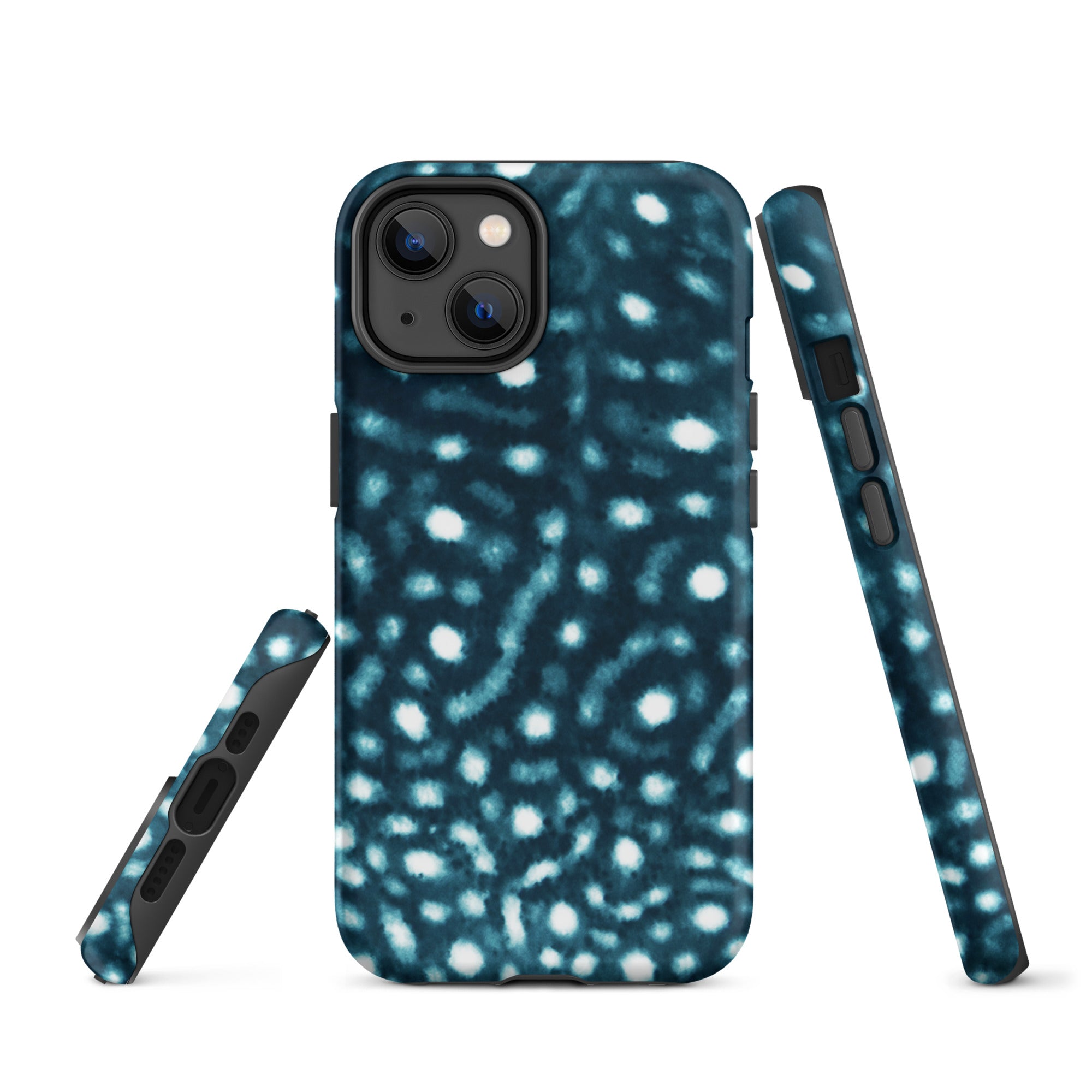 Whale Shark Print Tough iPhone Case – ocean-inspired eco-friendly phone case