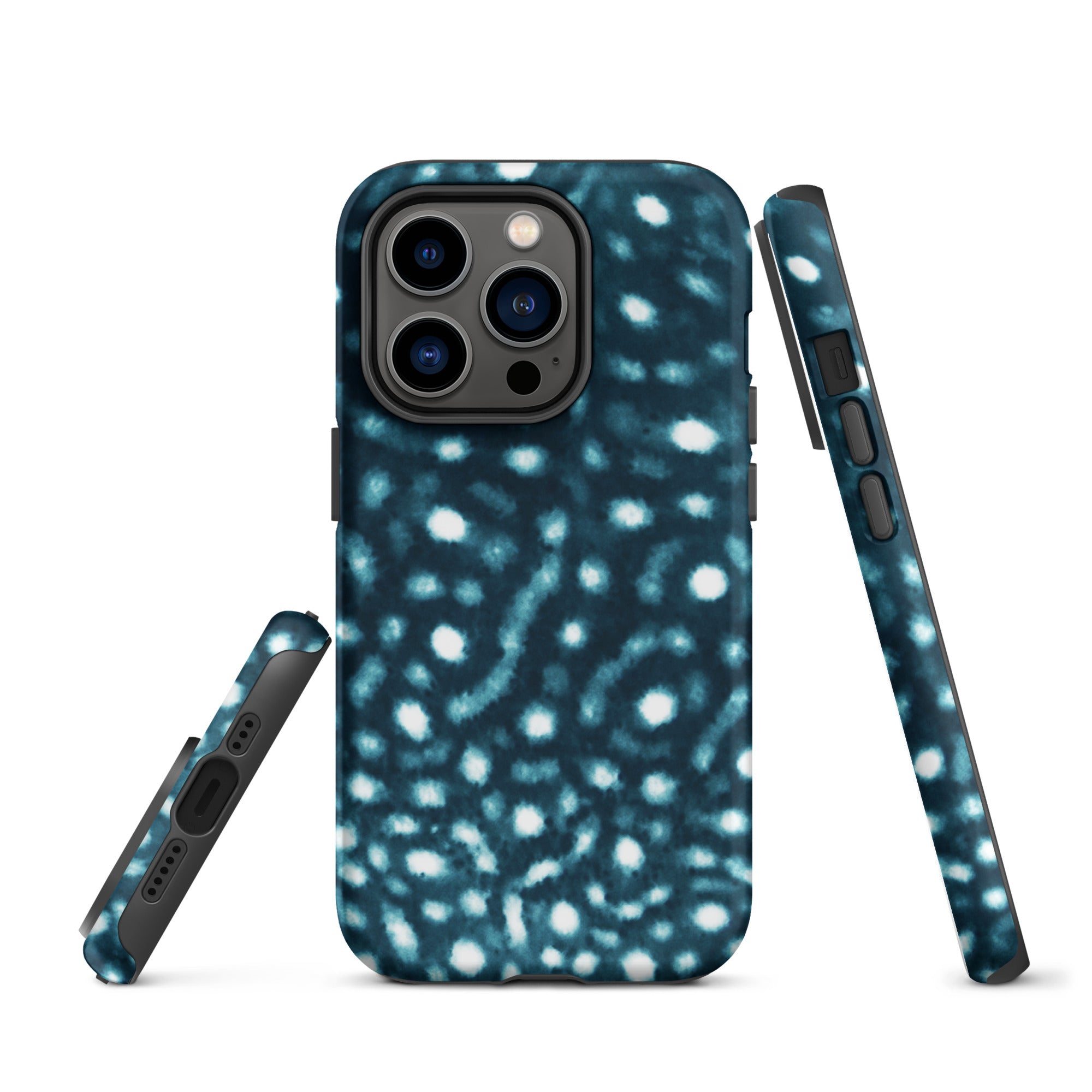 Whale Shark Print Tough iPhone Case – ocean-inspired eco-friendly phone case