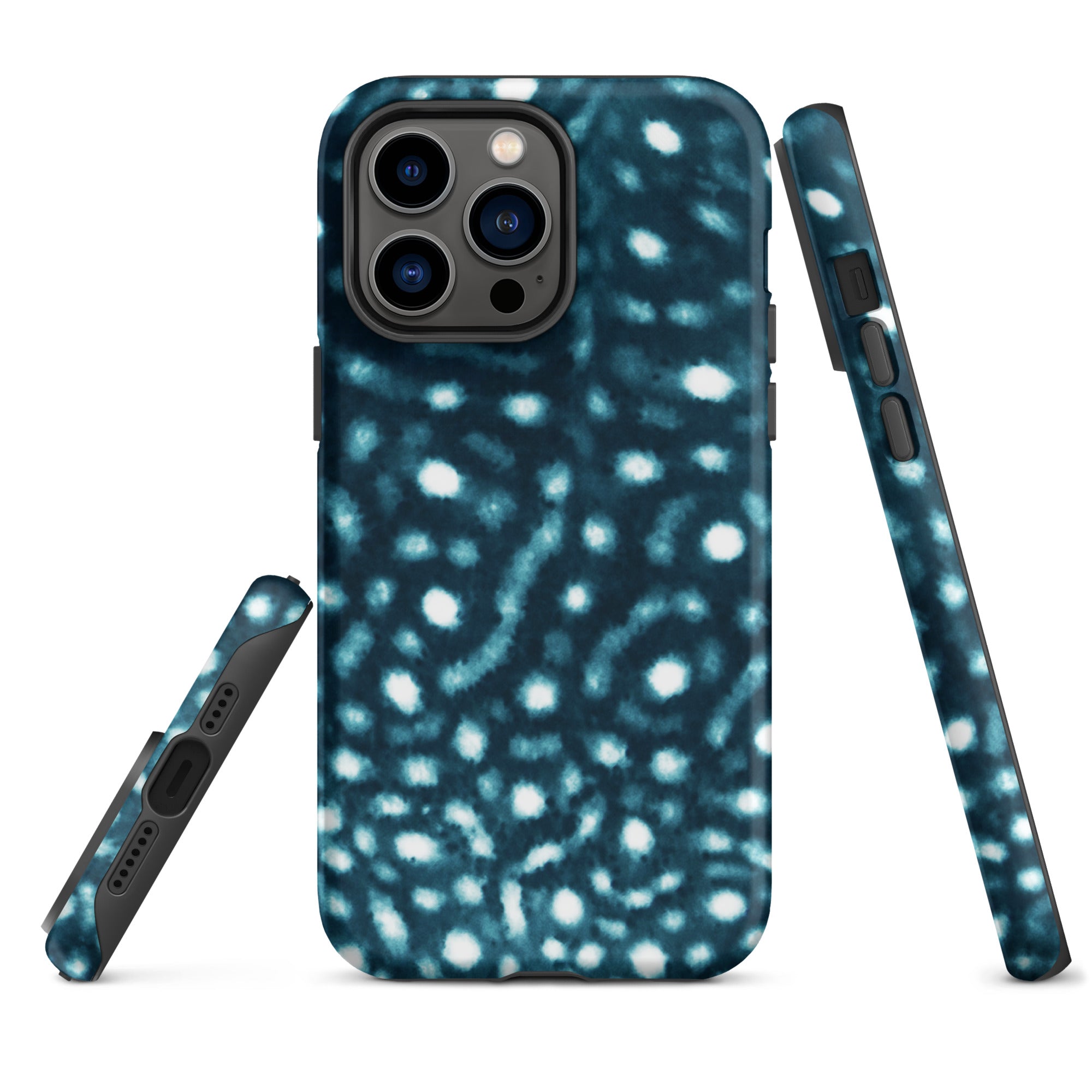 Whale Shark Print Tough iPhone Case – ocean-inspired eco-friendly phone case
