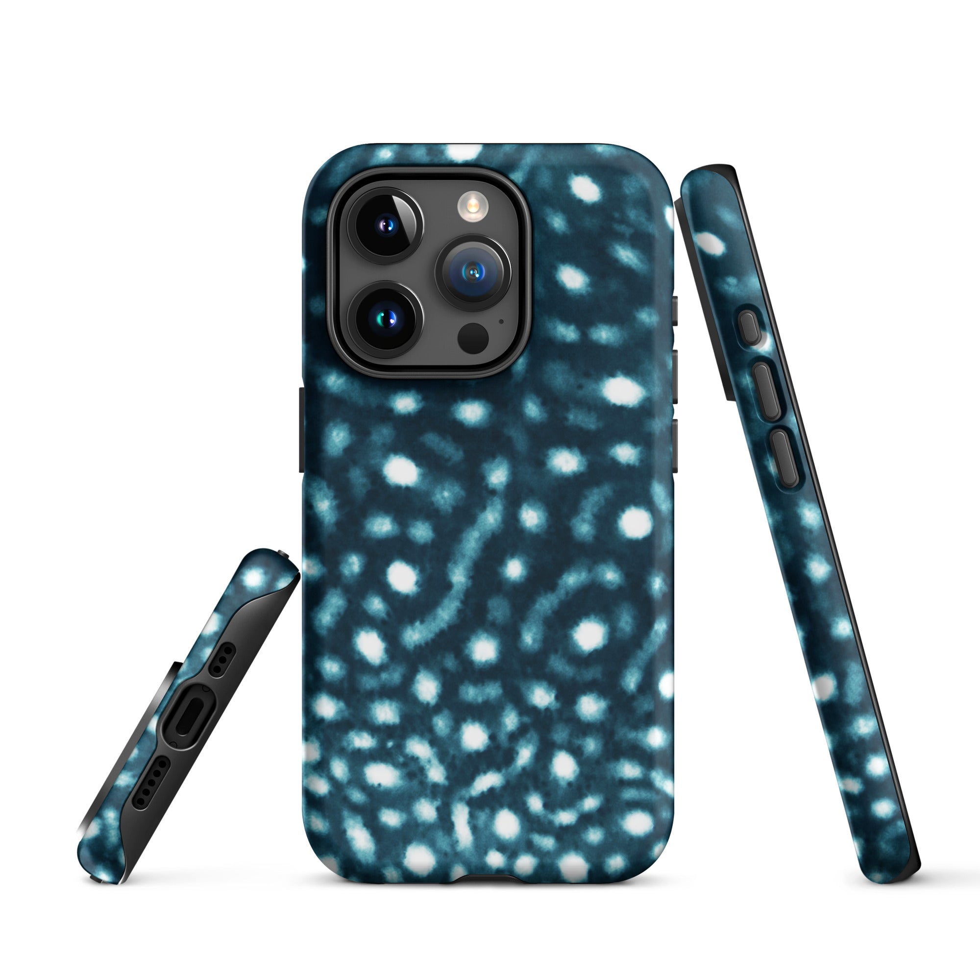 Whale Shark Print Tough iPhone Case – ocean-inspired eco-friendly phone case
