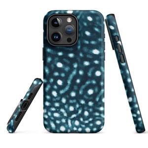 Whale Shark Print Tough iPhone Case – ocean-inspired eco-friendly phone case