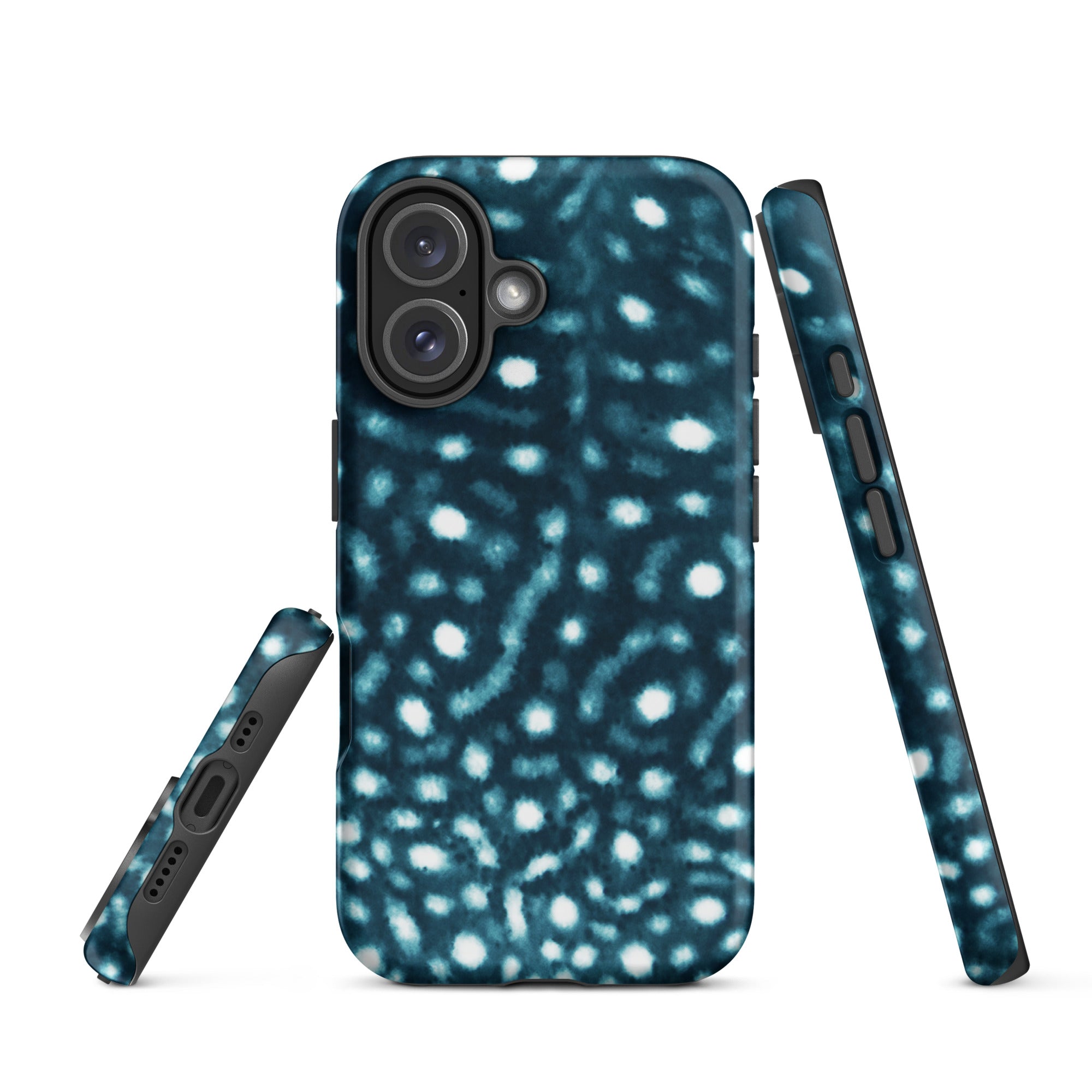 Whale Shark Print Tough iPhone Case – ocean-inspired eco-friendly phone case